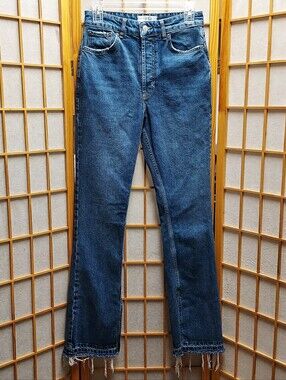 👖 We The Free People Button Fly H W Distressed Jeans Womens 27/ 2 or Juniors 3